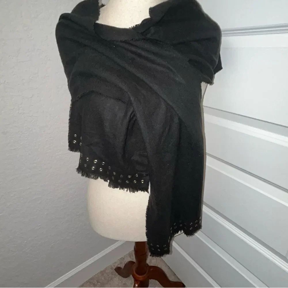 Karl Lagerfeld Grommet Full Wrap Scarf